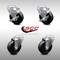 Service Caster 4 Inch SS Soft Rubber Wheel Swivel Bolt Hole Caster Set with 2 Brake SCC SCC-SSBH20S414-SRS-2-TLB-2 - alternate 1